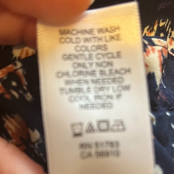 MAURICES | Women's Patterned Skirt Blue Size Medium - Picture 9 of 9